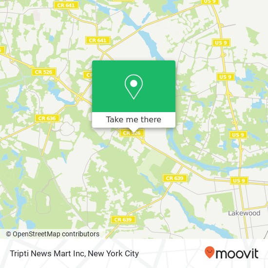 Tripti News Mart Inc map