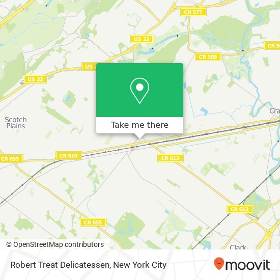Mapa de Robert Treat Delicatessen
