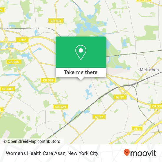 Women's Health Care Assn map