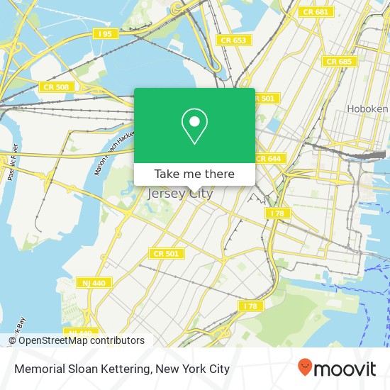 Mapa de Memorial Sloan Kettering