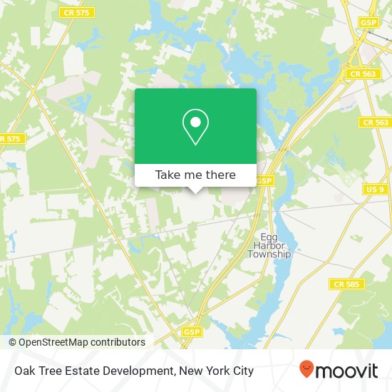 Oak Tree Estate Development map