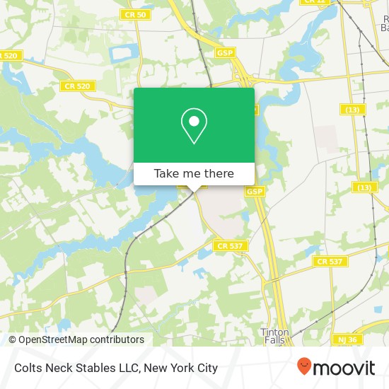 Colts Neck Stables LLC map