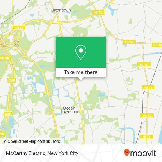 Mapa de McCarthy Electric