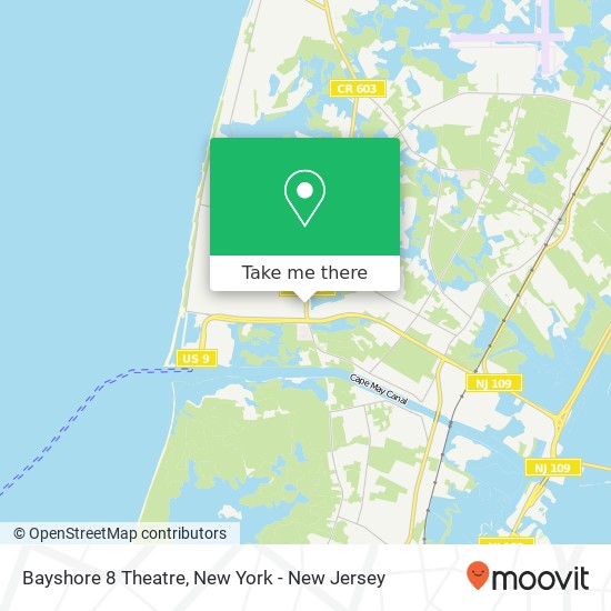 Bayshore 8 Theatre map