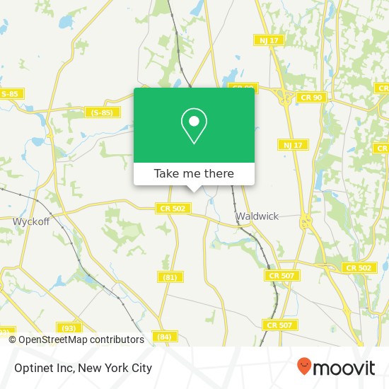 Optinet Inc map