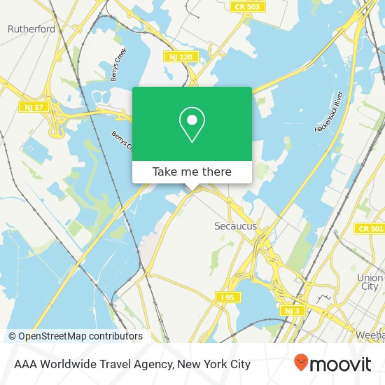 Mapa de AAA Worldwide Travel Agency