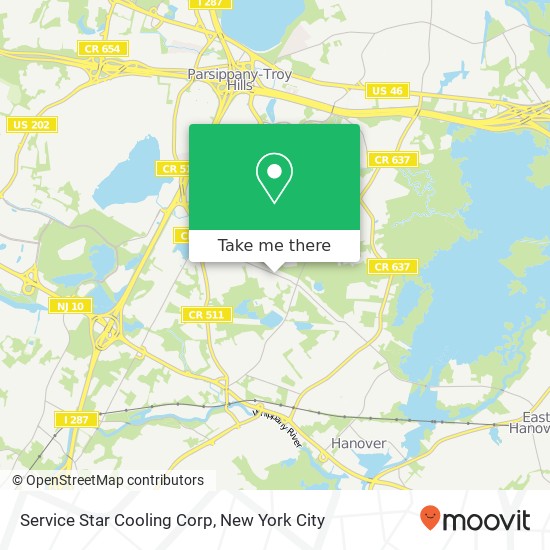 Mapa de Service Star Cooling Corp