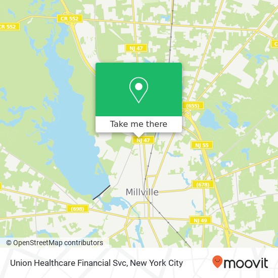 Union Healthcare Financial Svc map