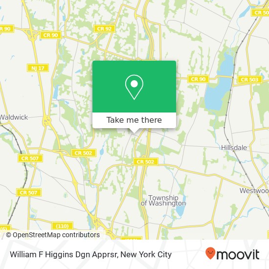 William F Higgins Dgn Apprsr map