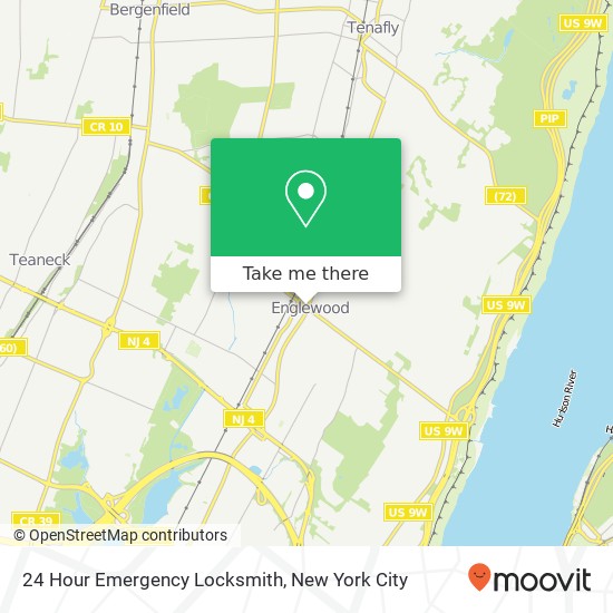 24 Hour Emergency Locksmith map