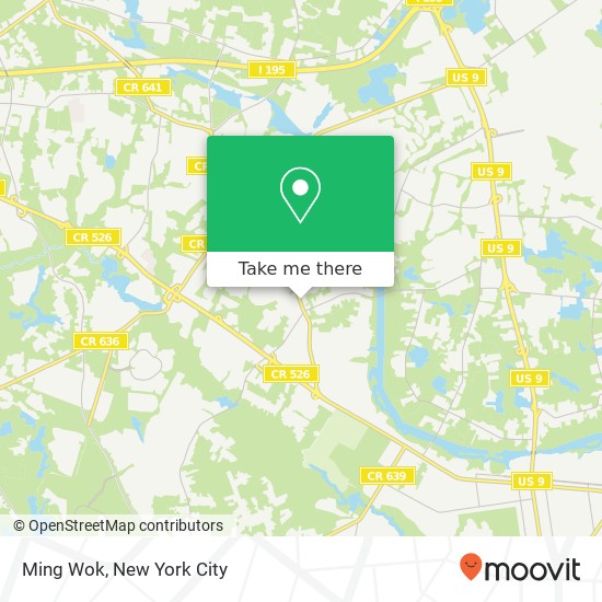 Ming Wok map