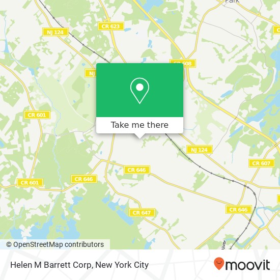 Helen M Barrett Corp map