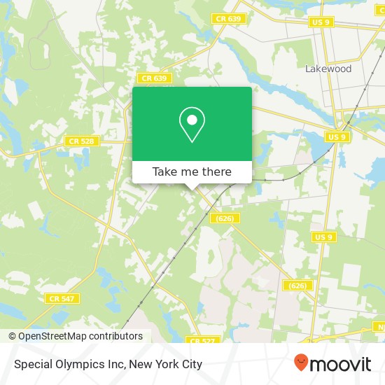 Special Olympics Inc map