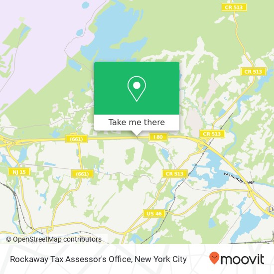 Rockaway Tax Assessor's Office map
