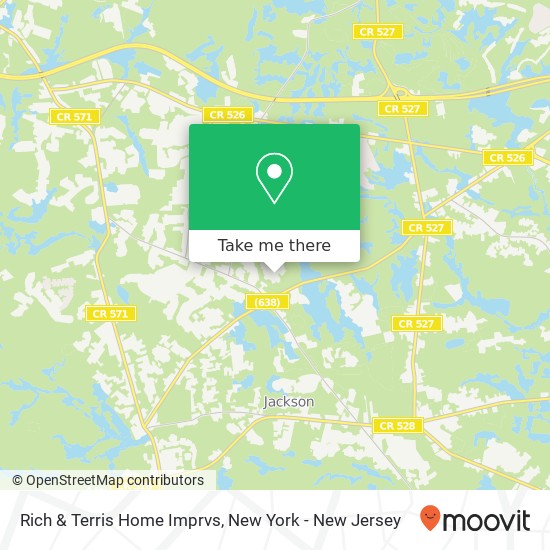 Mapa de Rich & Terris Home Imprvs