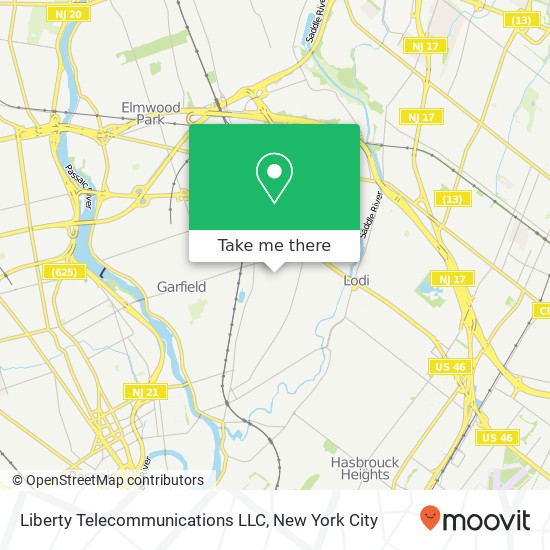 Mapa de Liberty Telecommunications LLC