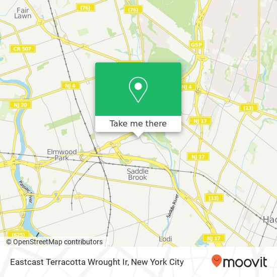 Eastcast Terracotta Wrought Ir map