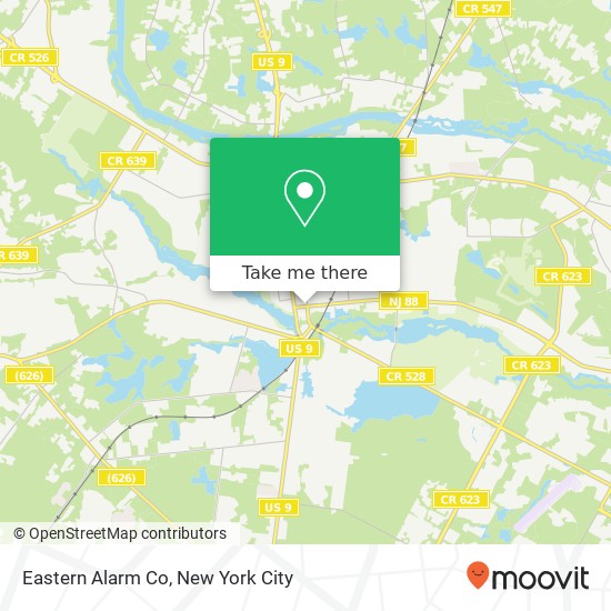 Eastern Alarm Co map