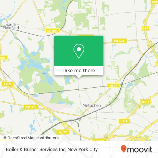 Mapa de Boiler & Burner Services Inc