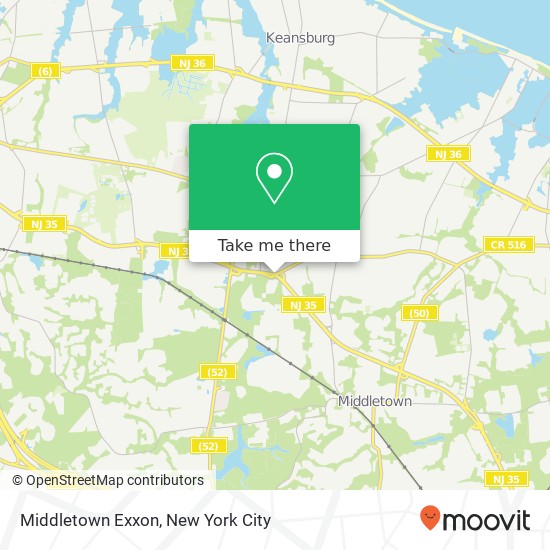 Mapa de Middletown Exxon