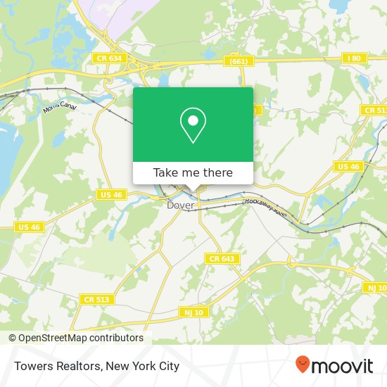 Towers Realtors map