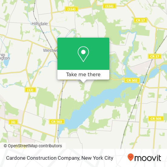 Cardone Construction Company map