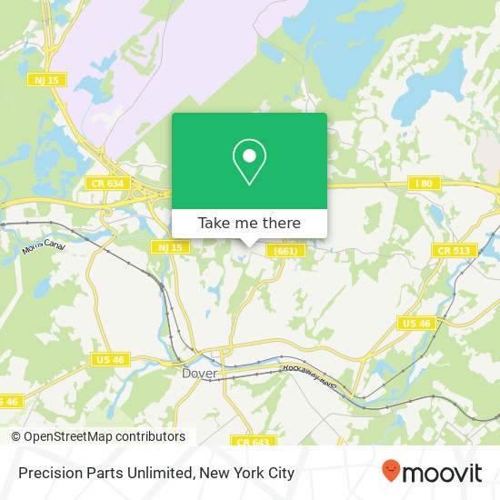 Mapa de Precision Parts Unlimited