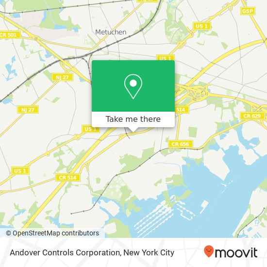 Andover Controls Corporation map