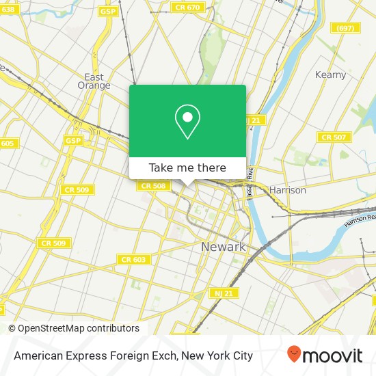 American Express Foreign Exch map