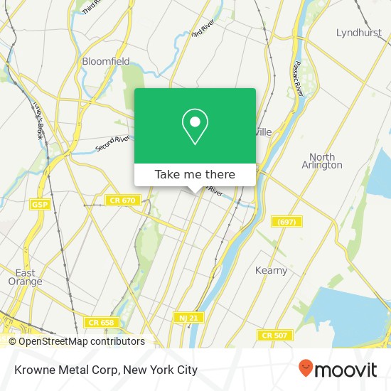 Mapa de Krowne Metal Corp