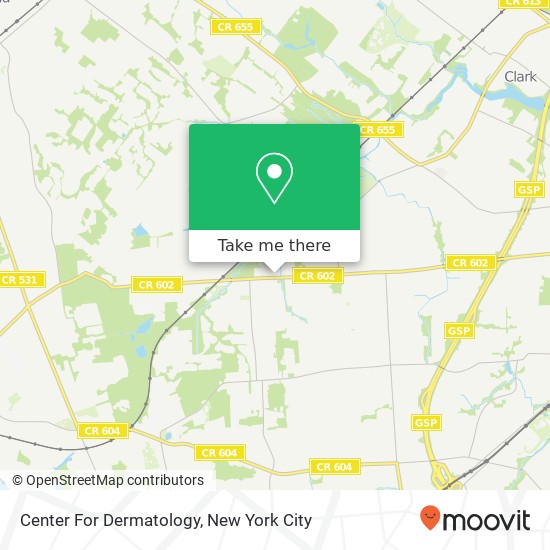 Center For Dermatology map