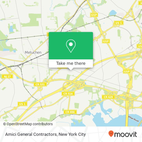 Amici General Contractors map