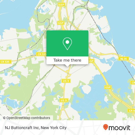 Mapa de NJ Buttoncraft Inc