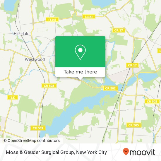 Mapa de Moss & Geuder Surgical Group