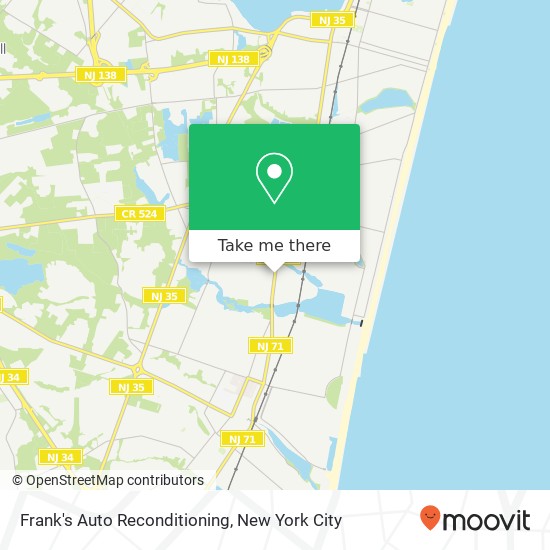 Mapa de Frank's Auto Reconditioning