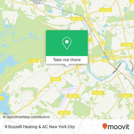 R Buzzelli Heating & AC map