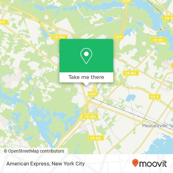 American Express map