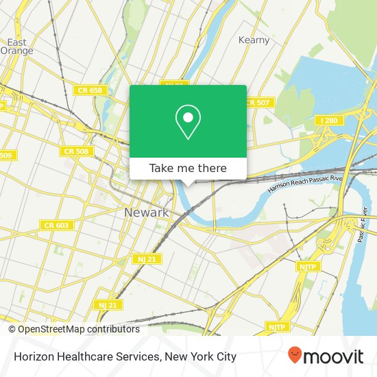 Horizon Healthcare Services map