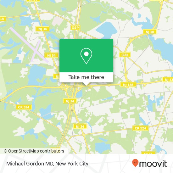 Michael Gordon MD map