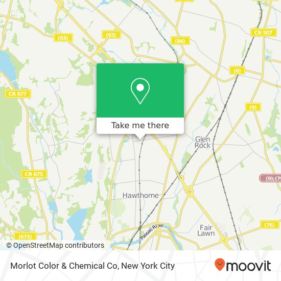 Mapa de Morlot Color & Chemical Co