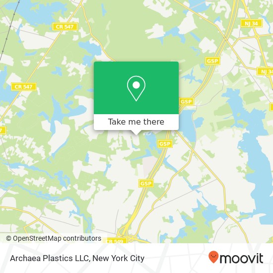 Archaea Plastics LLC map