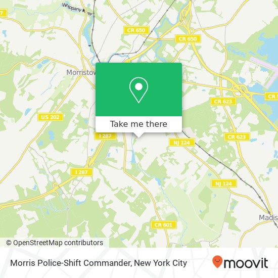 Morris Police-Shift Commander map