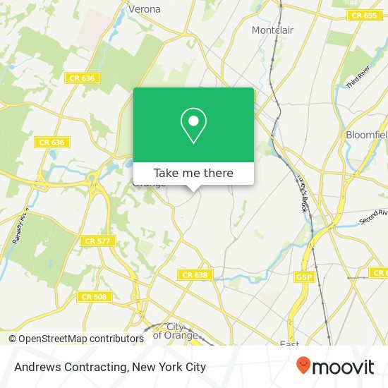 Andrews Contracting map