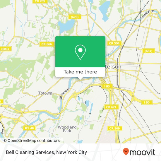 Mapa de Bell Cleaning Services