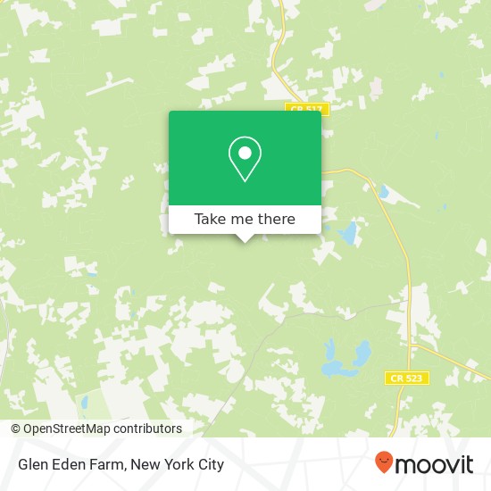 Glen Eden Farm map