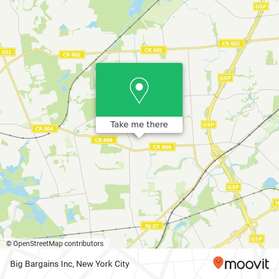 Mapa de Big Bargains Inc