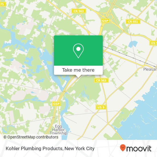 Kohler Plumbing Products map