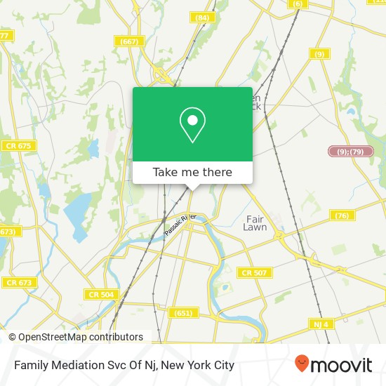 Family Mediation Svc Of Nj map