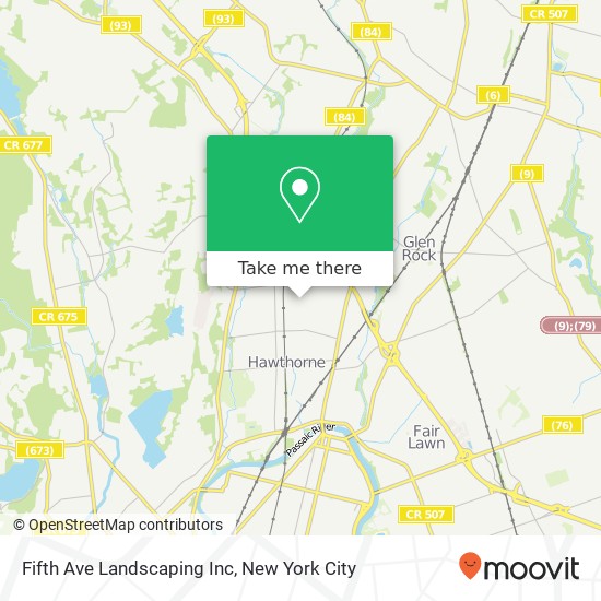 Fifth Ave Landscaping Inc map