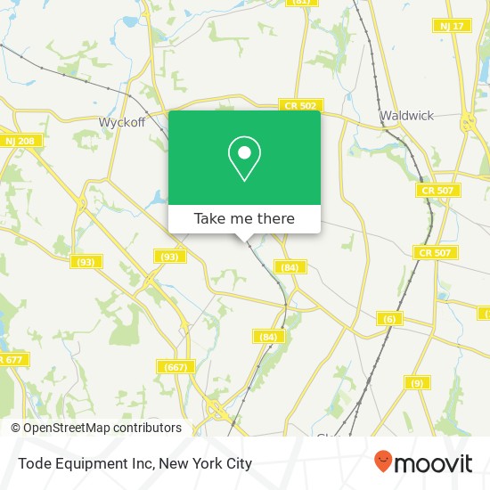 Mapa de Tode Equipment Inc